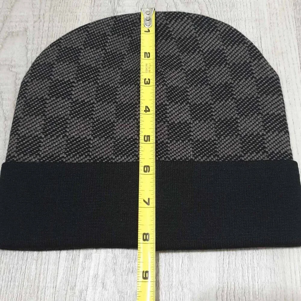 Beanie Hat Skull Cap Navy & Gray Fall Winter Fashion Unisex Casual Accessory